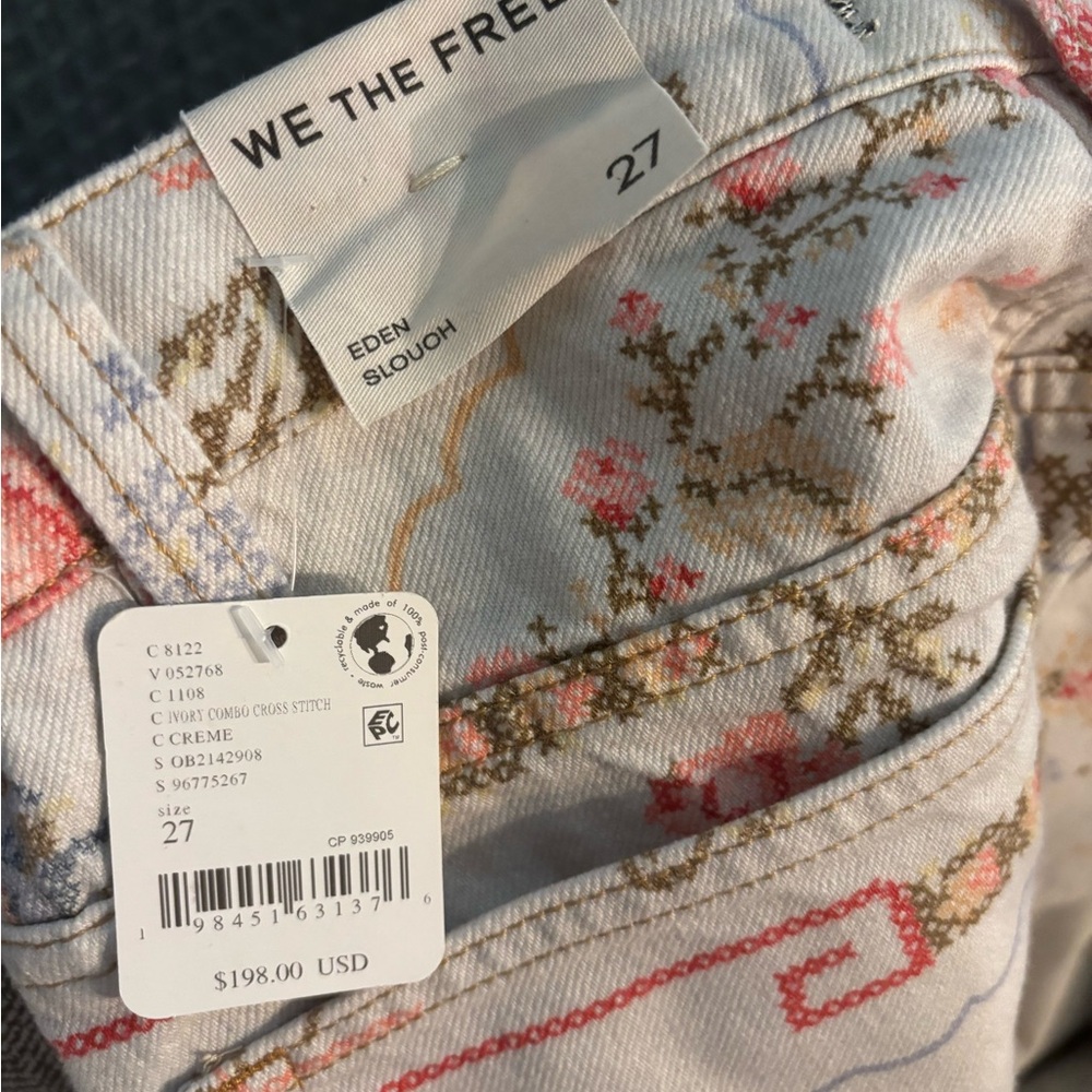 We The Free Women's Eden slouch floral jeans